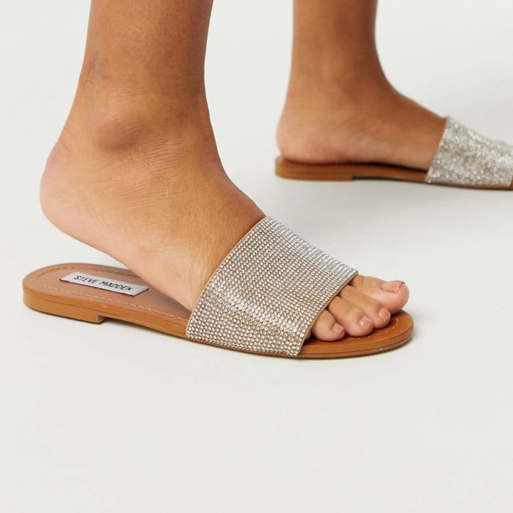Nikini-R Rhinestone Embellished Banded Sandals